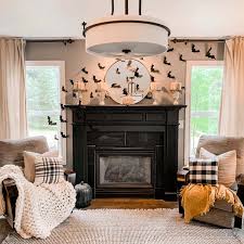 Spooky and fun halloween decoration ideas for your mantel! Halloween Mantel Hallstrom Home