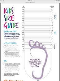 Kids Nike Printable Shoe Size Chart Childrens Shoe Chart