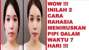 Sedikit catatan saja, bahwa cara mengecilkan pipi di atas adalah cara alami yang butuh proses. Cara Meniruskan Wajah Dalam 7 Hari Widdyshan Youtube