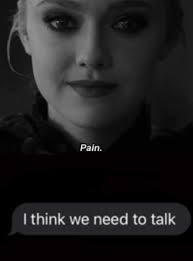 be her peace... that girl tired of pain.