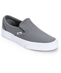 Black And Grey Slip On Vans Shoes Sneakers At Zumiez Sf Leather Shoes Woman Women S Slip On Shoes Slip On Shoes