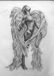 Two dressers are placed beside each bed, of which are placed. Pin By Vicki Deluca On Angel Angel Drawing Angel Sketch Dark Art Drawings