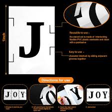 Helvetica uppercase alphabet stencils price $6.99 quick view. Buy 153 Pieces Letter Stencils Set Plastic Alphabet Number And Symbol Interlocking Stencils Reusable Painting Stencils For Painting On Wall Home Decor Diy Art Projects Crafts Supplies 1 Inch Online In Turkey B08yjbkqjf