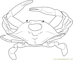 This crab coloring pages will helps kids to focus while developing creativity, motor skills and color recognition. Maryland Crab Coloring Page For Kids Free Crab Printable Coloring Pages Online For Kids Coloringpages101 Com Coloring Pages For Kids