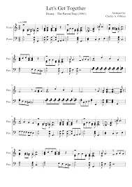 The parent trap let's get together. Let S Get Together Sheet Music For Piano Piano Duo Download And Print In Pdf Or Midi Free Sheet Music Musescore Com