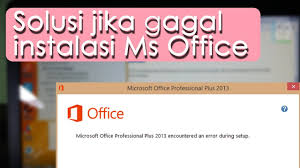 Solution Microsoft Office Encountered An Error During Setup Instruction At 00 34 Youtube