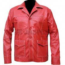 Fightclub Bradpitt Tylerdurden Valentine S Redfccoat Leatherjacket This Jacket Known To Be A Fccoat Wor Leather Jacket Leather Jacket Men Stylish Jackets