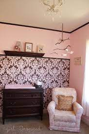 36 long 5tall can be done in the reverse for those who have pink walls $45.00: Pink And Brown Baby Nursery Girl Inspired