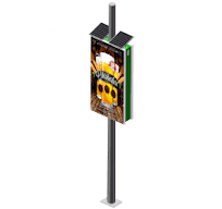Roadside Advertising Display Lamp Pole Solar Light Box