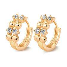 Good price on wholesale artificial jewelry trusted, audited china suppliers. Love Heart Fake Gold Galvanized Zircon Earrings Gold Earrings For Kids Gold Earrings Models Gold Earrings For Men