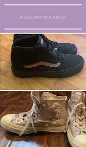 Black And Rose Gold Vans Black Rose Gold Vans Woman S Size 8 Black Rose Gold Vans Worn Twice Black Gold Rose Size Vans Wo In 2020 Rose Gold Sneakers Rose Gold Vans Sneakers