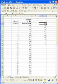 histogram in excel