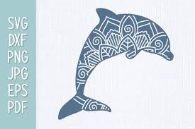 Are you interested in the dolphin spirit animal? Dolphin Mandala Svg