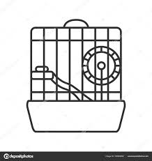 Hamster coloring pages are great for teaching children about the many different types. Hamster Cage Drawing