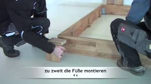 Gleiches gilt für das bett ohne kopfteil, das wir für das zweite jugendzimmer gekauft haben. Montage Aufbau Eines Massivholzbettes Wildeiche Von Mobel Eins Youtube