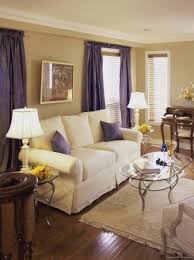 Living Room With Purple Pillows And Curtains Photographic Print Allposters Com Purple Curtains Family Living Rooms Home