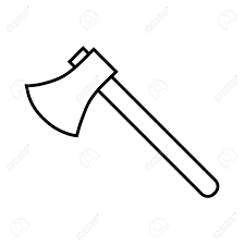 Icon Outline Silhouette Of Axe Isolated On White Background Royalty Free Cliparts Vectors And Stock Illustration Image 122203742 Ax drawing outline ax vector crossed axe. icon outline silhouette of axe isolated on white background