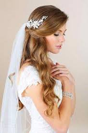 Bringing back the headband today, we love this lace addition to her hair, especially when you haven't gone with a traditional veil. 42 Dreamy Wedding Hairstyles With Veil Wedding Forward