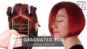 How-to cut a graduated bob // Bob with graduation // Step by Step medium  length haircut // Salon 124