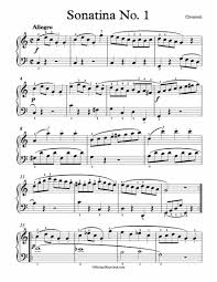 Free Piano Sheet Music Sonatina Op 36 No 1 Clementi Piano Sheet Music Free Piano Sheet Piano Sheet Music