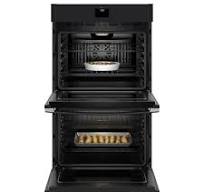 GE Appliances 2-Piece Kitchen Package with Black 30" Smart Built-In Double  Wall Oven and Stainless Steel 30" Gas Cooktop