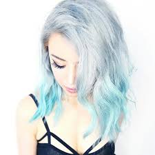 How To Remove Hair Color With Youtuber Wengie Glitter Magazine Blue Ombre Hair Wengie Hair Hair Color Remover