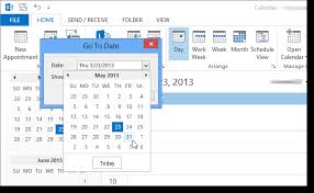 How To Quickly Jump To A Date In Outlook 2013
