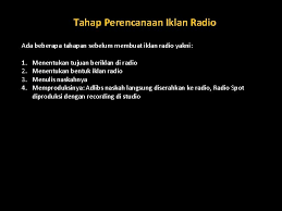 Check spelling or type a new query. Merencanakan Kampanye Iklan Radio Prepared By Oktaviana Purnamasari