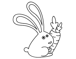 Vegetable creative concept carrot rocket colouring images for kids rabbit eating carrot sky creative bunny carrot kids colour book carrot art cute rabbit line art coloring funny baby cartoons outline. Rabbit With Carrot Coloring Page Coloringcrew Com