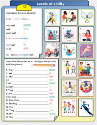 Indicate your interest to develop a skill. Levels Of Ability Worksheet
