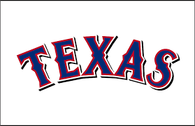 Black, white, purple, pink, medium blue, brown, lime green, red, gray, & green. Texas Rangers Jersey Logo American League Al Chris Creamer S Sports Logos Page Sportslogos Net