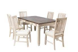 The back of the chairs slides in flush with the. Venus Dining Table 6 Side Chairs At Gardner White