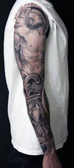 Chi ro christian arm sleeve tattoo. Top 51 Jesus Sleeve Tattoo Ideas 2021 Inspiration Guide