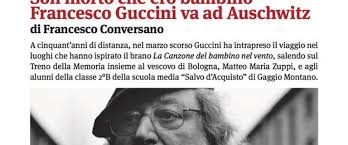 Guccini ha raccontato i suoi pensieri in merito in un'intervista ad auschwitz tante persone ma un solo grande silenzio: Sudestival Incontri Son Morto Che Ero Bambino Francesco Guccini Va Ad Auschwitz Di Francesco Conversano La Rendella Biblioteca Civica Monopoli