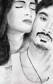 3 Tamil Movie Poster Pencil Drawing Classic Movie Posters Film Posters Art 3 Movie