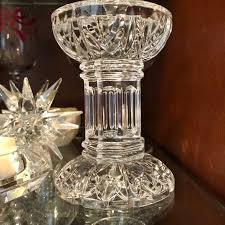 Vincigant 3 arms crystal candle holders,table candelabras,buffet cabinet candelabra ornaments table. Home Furniture Diy Small Ornate Vintage Clear Glass Crystal Candlestick Holder Wedding Home Decor Gronn Com Br