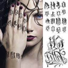 5 out of 5 stars (3,882) 3,882. Waterproof Temporary Tattoo Sticker Totem Gothic Finger Word Fake Tatto Flash Tatoo Hand Arm Wrist Tatoo Body Art For Women Men Temporary Tattoos Aliexpress