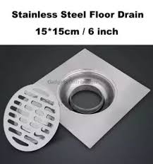 15 15cm 15cm 6 Inch Anti Odour Stainless Steel Bathroom Toilet Floor Drain Drainer Cover Trap 2432 1 Lazada
