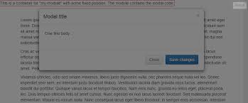 H.n's commission / intro arrow take it to space. Bootstrap Modal Appearing Under Background Stack Overflow