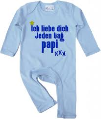 Dirty Fingers, Ich liebe Dich jeden Tag Papi xxx, Baby Strampler, 12-18m,  Hellblau : Amazon.de: Fashion