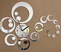 Uraqt 3d Modern Wanduhr Acryl Diy Kreatives Design Gross Dekoration Uhr Deko Wandtattoo Offentliche Platze W Diy Wanduhren Spiegel Wanduhr Wanduhr Dekoration