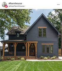 Blue house with natural wood. 900 Blue Houses Ideas Blue House House Exterior House