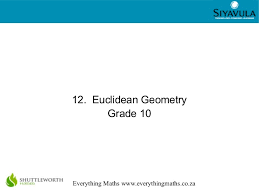 March 26, 2021 last updated. 12 Euclidean Geometry