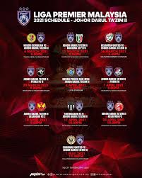Malaysia premier league (malaysia) tables, results, and stats of the latest season. Johorsoutherntigers On Twitter Liga Premier Malaysia 2021 Schedule Johor Darul Ta Zim Ii Hidup Johor Demi Johor Harimauselatan Southerntigers Permataselatan Jewelofthesouth Jdtuntuksemua Jdtforall Https T Co Ffmo4hflnr