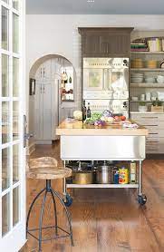 Diy kitchen island on wheels: Stainless Steel Kitchen Island With Shelf On Wheels Eclectic Kitchen