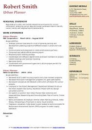 Cv template for town planner. Urban Planner Resume Samples Qwikresume