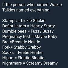 If The Person Who Named Walkie Talkies Names Everything Funny Quotes Snarky Quotes Inspirational Humor