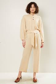 Based in her hometown of budapest, the contemporary label creates wardrobe. Nanushka Nea Fluffy Knit Pants Wendela Van Dijk