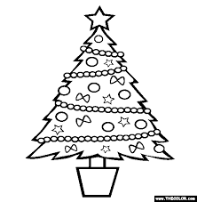 Christmas trees, santa clause, hollies and wreaths are all popular coloring page subjects and are highly searched for, especially during the festive season. Christmas Tree Online Coloring Page