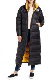 The North Face Nuptse Long Water Repellent Down Coat Nordstrom Down Coat North Face Long Coat Long Down Coat